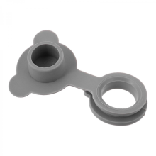 Tappo di scarico per vasca da bagno in silicone per neonati Grigio chiaro 9,80X5,80X1,50CM Prevenzione perdite Facile installazione 1 set