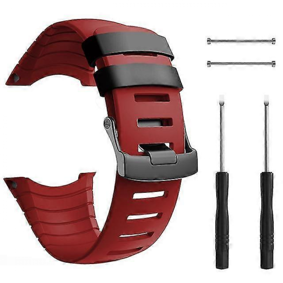 redfor Suunto CoreFor Suunto Core Band Rubber Accessory Strap Wrist Sport Strap Replacement Bands With Metal Clasp Suunto Core Smartwatch