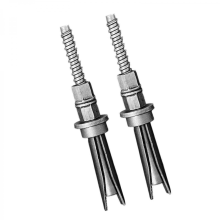 Two leaf styleDrill Specific Detachable Expansion Bolt Carbon Steel Construction Reusable Fasteners for Easy Installion Multicolor