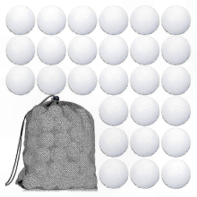 100 Palline da Golf Biodegradabili per Allenamento con Borsa Trasporto Rete Riutilizzabile