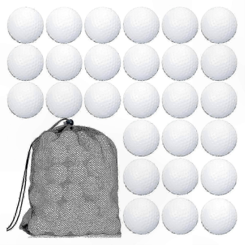 White100 Pack Biodegradable Practice Golf Balls with Reusable Mesh Carry Bag