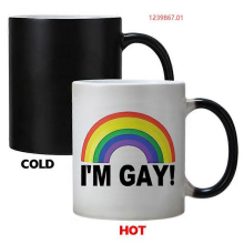 Anovelty color changing coffee mug heat sensitive Watch your mug transform with hot liquid! Home Decor Elements