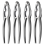 SilverSeafood Tool Kit Lobster Crackers Set of 4,Crab Leg Cracker Tools Set 1