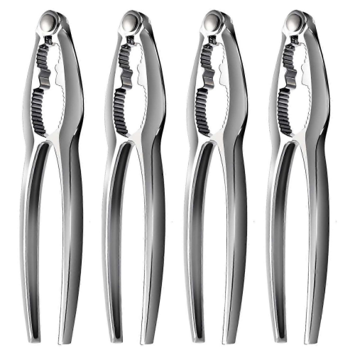 SilverSeafood Tool Kit Lobster Crackers Set of 4,Crab Leg Cracker Tools Set