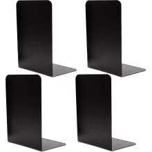 fermalibri decorativi in metallo nero per impieghi gravosi con supporto in gomma antiscivolo