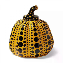 Kusama Yayoi Kürbisstatue Japanische Kunst Wellenpunkt Skulptur Moderne Harzkunst Büro Wohn Deko Geschenk