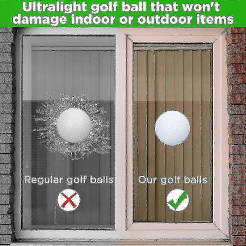 White100 Pack Biodegradable Practice Golf Balls with Reusable Mesh Carry Bag 2