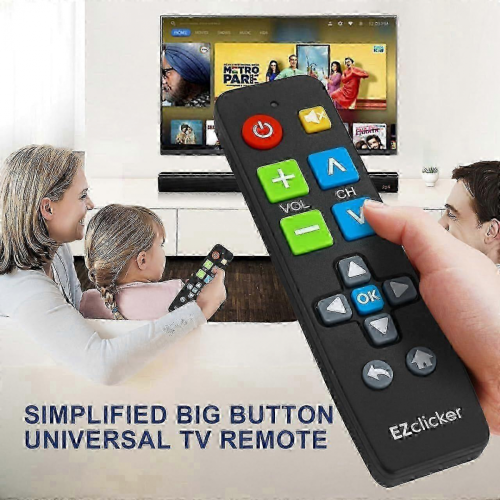 2026 Latest Model Big Button Universal Tv Remote (black) Simple Easy To Use 1