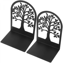 Fermalibri in metallo resistente antiscivolo 17,60x12,00x12,00 cm nero 2 pezzi