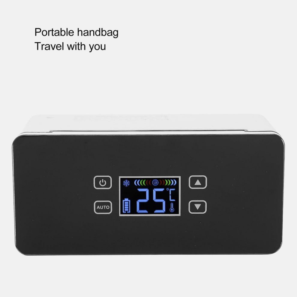 Black Small Insulin Cooler Refrigerator Mini Led Display Portable Insulin Cooler Box For Travel Car