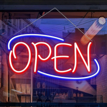 MulticolorStyle EOpen Sign Neon LED Light Bar Cake Shop Decor Dimmable Business Illuminated Signage