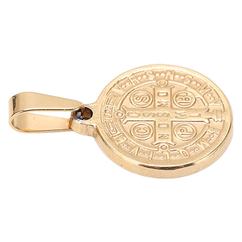 2 Stück Saint Benedict Anhänger Elegantes Edelstahl St. Benedict Doppelseitig 2
