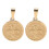 2 Stück Saint Benedict Anhänger Elegantes Edelstahl St. Benedict Doppelseitig 2