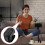 Bluetooth Remote Control Ring with Charging Case, Page Turner and Shutter for Phones Tablets Kindle Pink 3