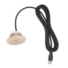 Gold-Doppelte USB-Wandsteckdose mit Aufputzdesign für Sofa und Haushalt