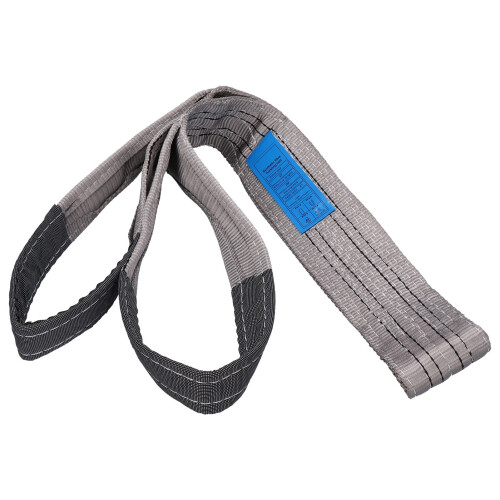 4T 2m PES Hebeband, Flach, Verdickt, Grau 1