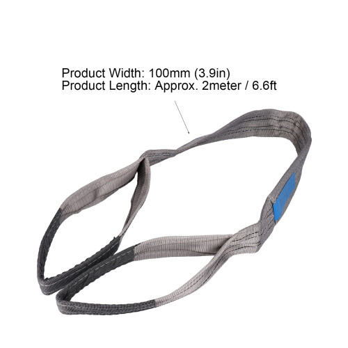 4T Flat Lifting Sling Hoist Webbing 2M PES Strap for Heavy Duty Tasks 1