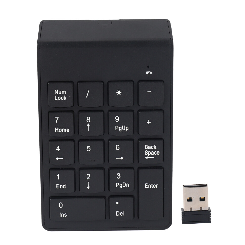 Numeric Keypad,18 Keys Wireless Usb Number Pad Keyboard With 2.4G Usb Numeric Receiver For Laptop Desktop Pc Notebook - Black 4713137959993