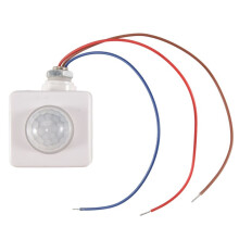 Rilevatore di movimento a infrarossi PIR 85-265V di sicurezza PIR ad alta qualita' automatico a LED per esterni a parete 160 gradi 10M bianco