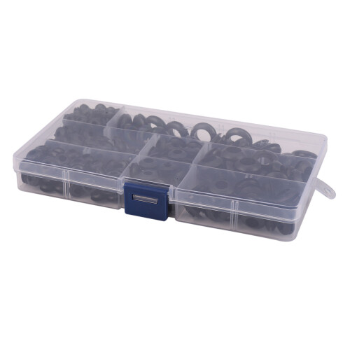 260pcs Rubber Grommet Assortment Wiring Coil Wire