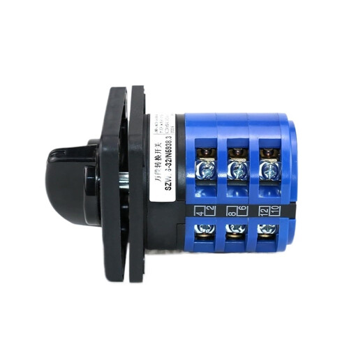 Rotary Cam Switch 32A 3 Phase 12 Terminal 2 Position Selector for 660V  Current Changeover 2