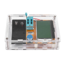 ESR Meter Mega328 Transistor Tester Digital V2.68 -T4 KapazitäT MOS/PNP/NPN 12864 LCD-Bildschirmtester mit Box