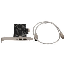 Tarjeta 1394 Firewire, PCIe 3 Puertos Tarjeta de ExpansióN 1394A Firewire, PCI Express a Controlador de Adaptador IEEE 1394 Externo