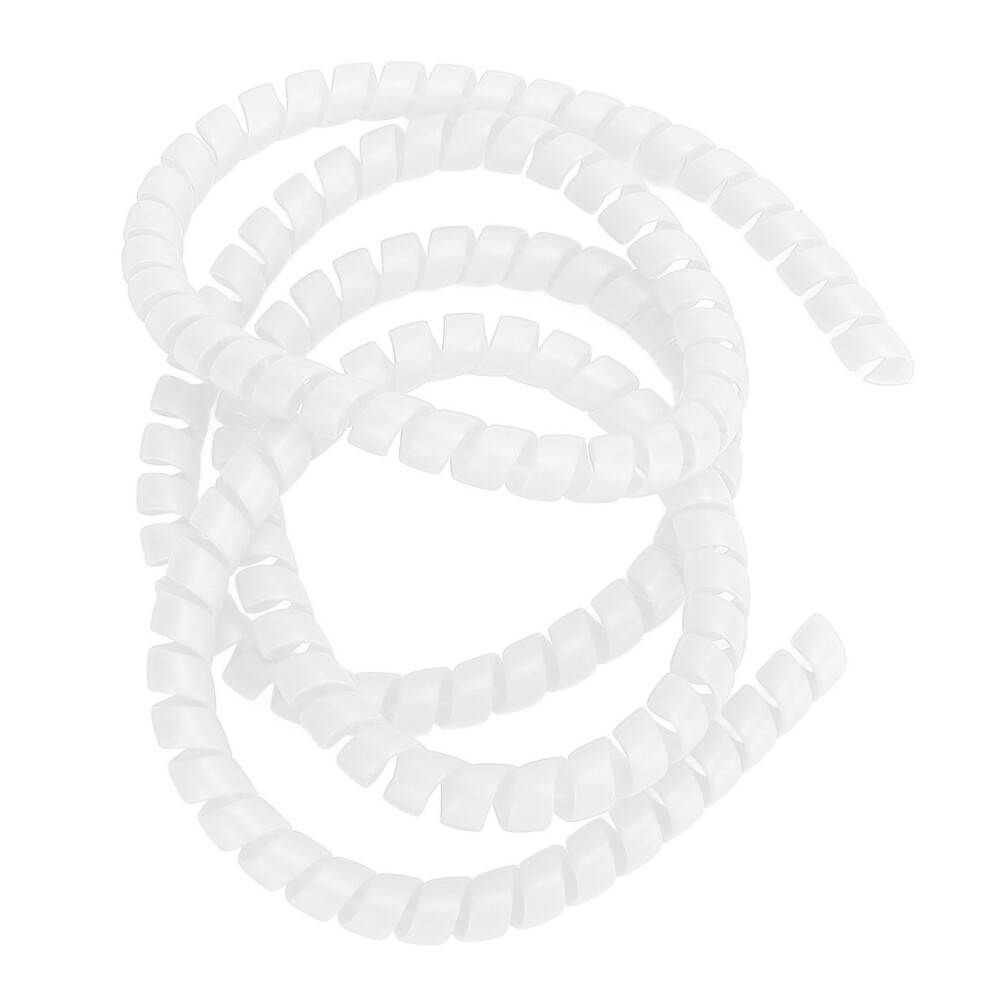 White Spiral Cable Management Wrap For M365 Pro Scooter Universal Fit 9471375828376