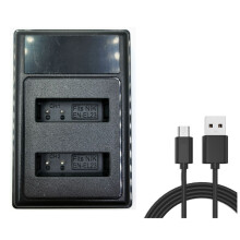EN-EL23 LCD USB Dubbel Batteriladdare för  COOLPIX B700 P900S P900 P610S P610 P600 S810C Kamera
