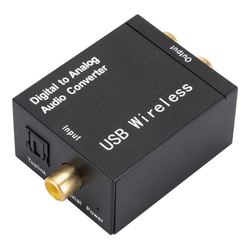 Digital-Zu-Analog-Audiokonverter UnterstüTzt -Glasfaserkoaxial zu RCA R/L-Audiodecoder SPDIF DAC EU-Stecker 1