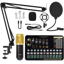 Podcastapparatuurbundel Live-Geluidskaartvariant Bm800 Microfoon Complete Set Accessoires voor Live-Uitzendingen