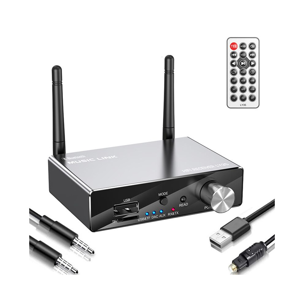 5.3 Receiver Transmitter Stereo Low Latency Aux 3.5Mm Jack Optical Wireless Music Audio Adapter Remote Control 6033071312196