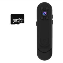 Logger HD Digitale 1080P Groothoek Body Cam Bewegingsdetectie Snapshot Logger met 64G Geheugenkaart