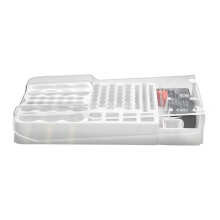 Battery Capacity Test Instrument Battery Strength Indication Organizer Multifunctional Battery Organizer,White
