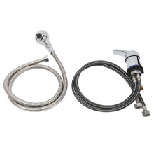 Kit de robinet de lit pour shampoing, tuyau de 70 cm, flexible de 120 cm, en alliage de zinc