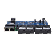 Gigabit Placa Metro Ethernet Fibra 4X1.25G Fiber Port 3X100/1000M RJ45 Port SC Optisk Fiber Simplex 20KM