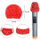 120PCS Cubierta de MicróFono Desechable Cubierta de MicróFono No Tejida Cubierta Antipolvo Cubierta de MicróFono-Rojo + Amarillo 8