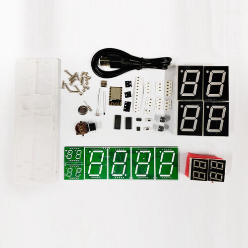 ESP8266 WIFI Clock Network Timing Digital Display LED Dot Matrix Clock RED GREEN  Display 1