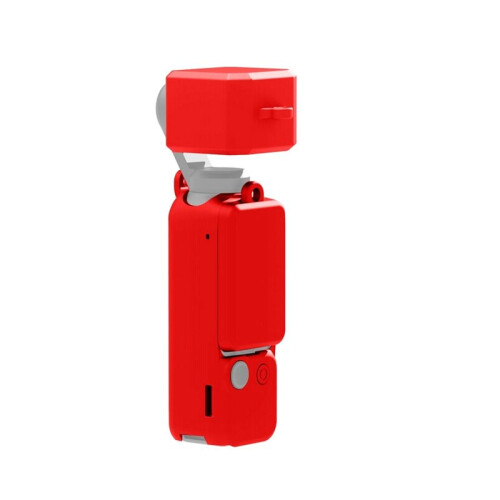 For  OSMO Pocket3 Camera Silicone Case Multifunctional Convenient Lens Body Protective Cover, Red 1