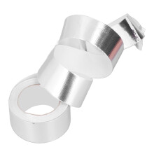 Cinta de aluminio con fibra de vidrio 25m x 8cm plateada