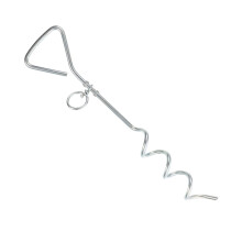 Heavy Duty Dog Tie Out Stake with 360 Swivel Ring for Outdoor Camping and Backyard Use