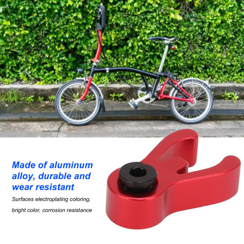 Aluminum Folding Bicycle Stem Catcher for Brompton 3sixty, 23x37mm Red 1