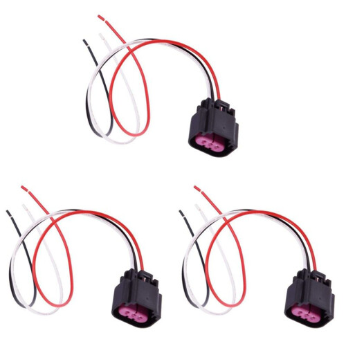 3X Flex Fuel Pressure Sensor Connector 13577394 PT-E85-2 for  E85 Fuel Sensor Connector Fuel Sensor Plug Wire Harness