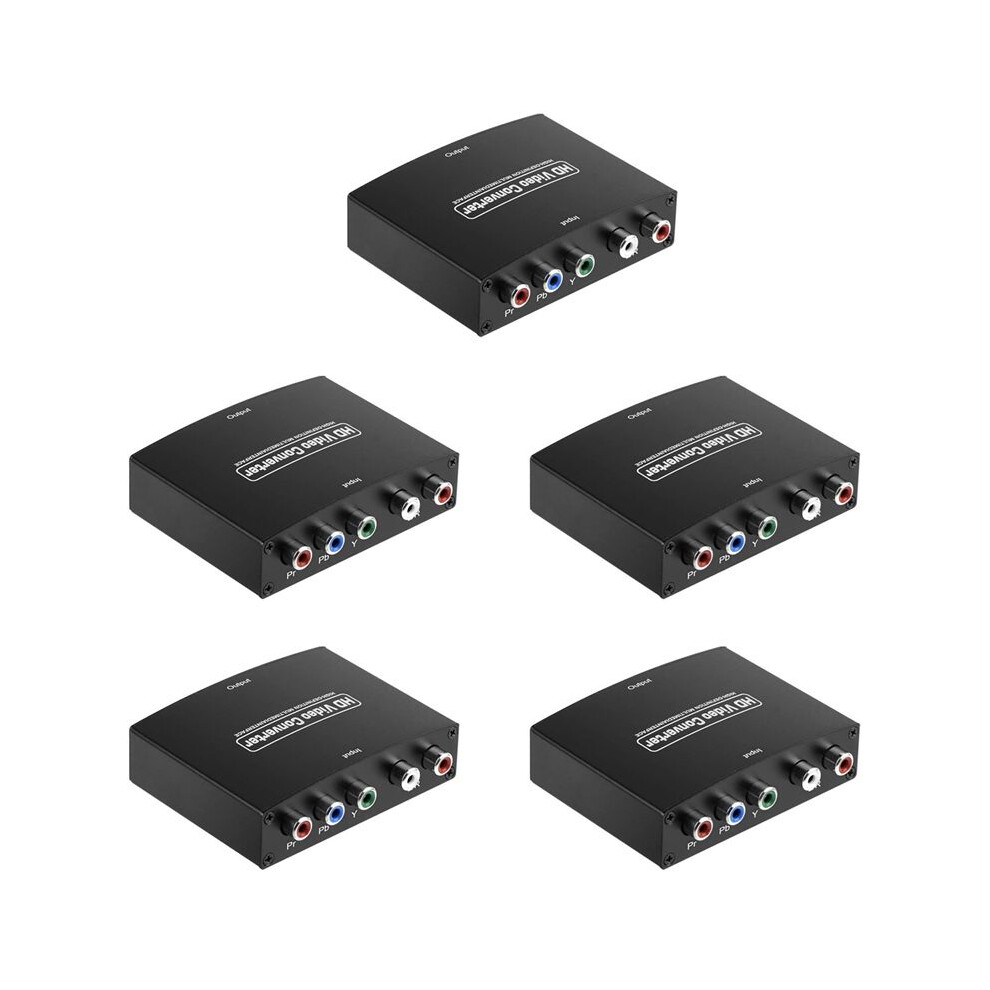 5X Ypbpr To Component To -Compatible Hd Converter Ypbpr+L/Raudio To -Compatible Converter 6032565297483