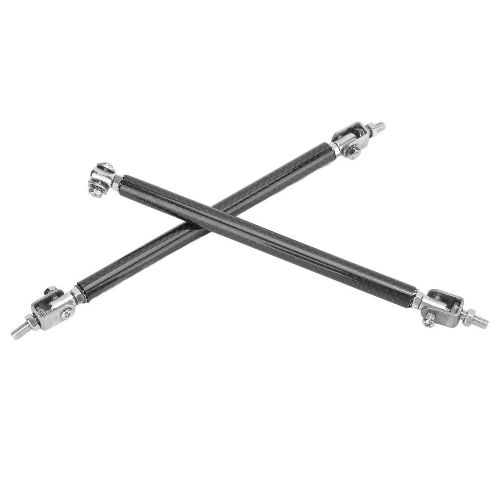 150Mm/5.9In Carbon Fiber & Stainless Steel Bumper Lip Strut Rod Universal Fit 9431375833824