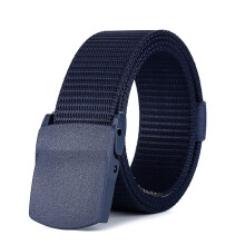 Outdoor Sports Tactical Belt Lightweight Breathable Nylon in Navy Blue for Hiking and Camping Activities