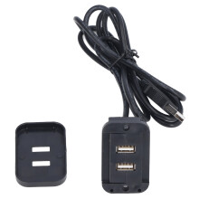 Household Double USB 5V Recessed Power Station Wiring Board Socket for Sofa