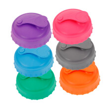 6pcs Reusable Silicone Can Lids Leakproof Soda Can Covers Keep Drinks Fresh SnapOn Caps for Beer