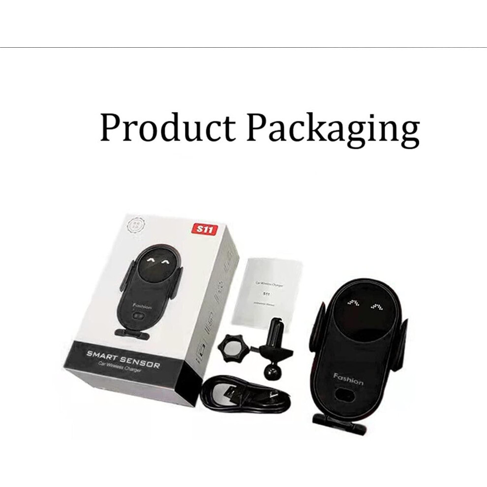 Auto Sensing Wireless Car Charger & Holder 10W Qi Fast Charging For Phones 4271375835597