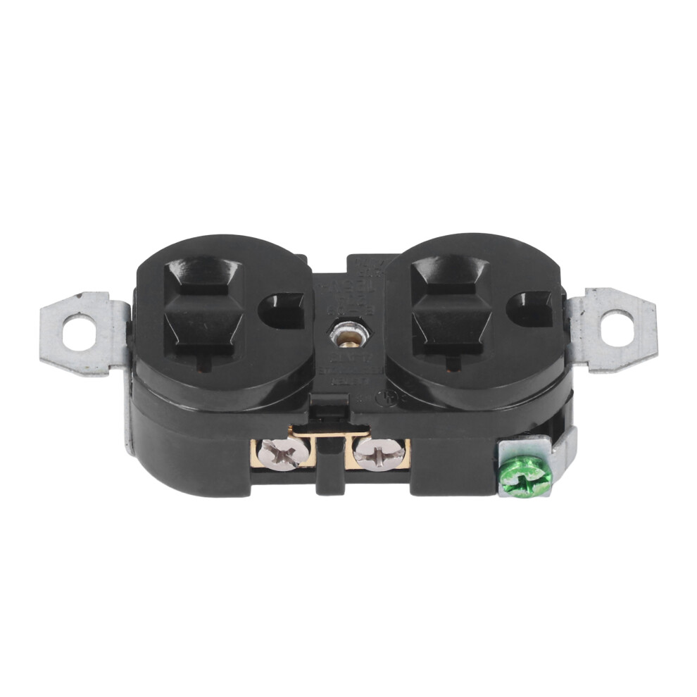 20A 125V Double Industrial Plug Socket Nema 5-20R, Brass Contacts 4601375836360